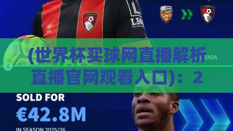 (世界杯买球网直播解析直播官网观看入口):2026年世界杯观赛必备指南 (世界杯买球网直播解析直播官网观看入口):2026年世界杯观赛必备指南