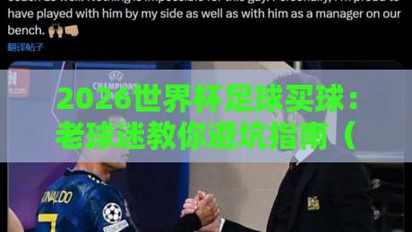 2026世界杯足球买球：老球迷教你避坑指南（2026世界杯足球买球）