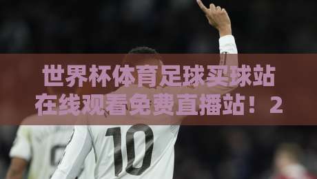 世界杯体育足球买球站在线观看免费直播站！2026年全球球迷都在这找渠道，你还在犹豫啥？