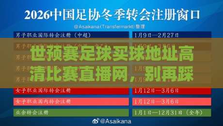 世预赛足球买球地址高清比赛直播网，别再踩坑了！【世预赛直播】