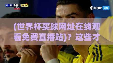 (世界杯买球网址在线观看免费直播站)？这些才是2026年官方免费看球渠道！
