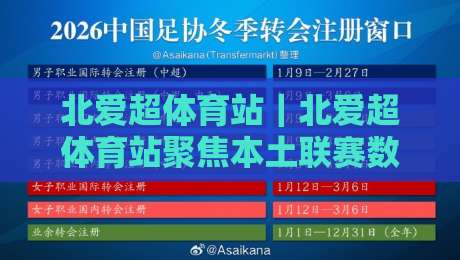 北爱超体育站｜北爱超体育站聚焦本土联赛数字化：从球迷社区到赛事内容的完整生态-今日最新外围压球站链接受让视频半全场动画水位