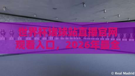 世界杯堵球站直播官网观看入口,2026年最全指南!(世界杯堵球站直播官网观看入口)